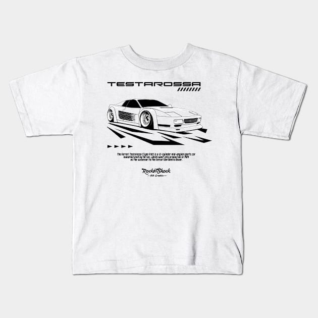 Testarossa Kids T-Shirt by ASAKDESIGNS